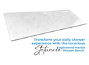 Custom Size | Shower Bench Statuario Engineered Marble-3