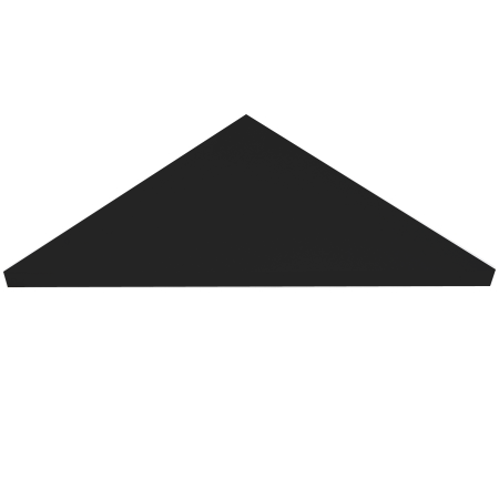 Super Black Engineered Marble Triangle Shower Corner Seat