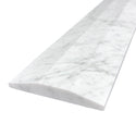 White Carrara Marble Threshold, Double Hollywood Bevel Design