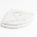 9 Inch Calacatta Gold Engineered Marble Corner Shower Shelf-2