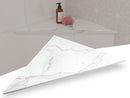 Calacatta Engineered Marble Triangular Shower Corner Seat-1