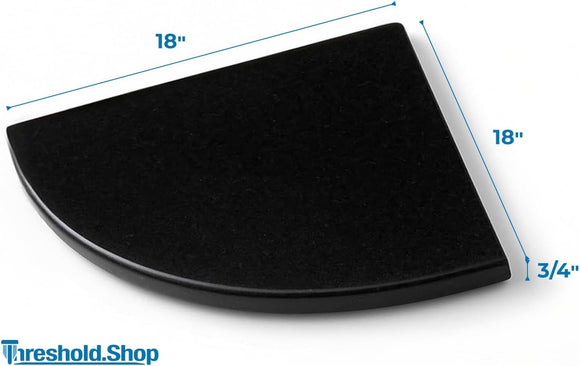 18 Inch Absolute Black Granite Corner Shower Seat