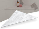 Carrara Marble Triangular Shower Corner Seat-1
