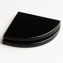9 Inch Absolute Black Granite Corner Shower Shelf-2