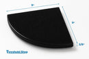 9 Inch Absolute Black Granite Corner Shower Shelf-3