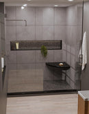 18 Inch Absolute Black Granite Corner Shower Seat-3