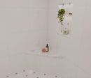 Calacatta Gold Engineered Marble Triangular Shower Corner Seat-4