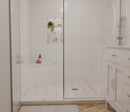 Calacatta Gold Engineered Marble Triangular Shower Corner Seat-3