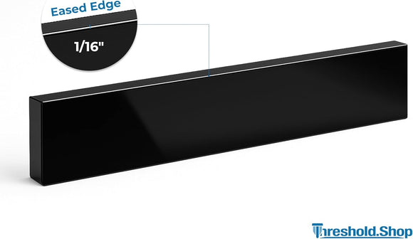 Super Black Engineered Marble Eased Edge Backsplash