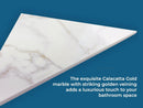 Calacatta Gold Engineered Marble Triangular Shower Corner Seat-6