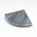 9 Inch Bardiglio Gray Marble Corner Shower Shelf-1
