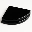 9 Inch Super Black Engineered Marble Corner Shower Shelf-2
