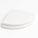 9 Inch Super White Engineered Marble Corner Shower Shelf-2
