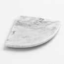 9 Inch Italian White Carrara Marble Corner Shower Shelf-1