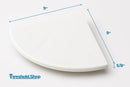 9 Inch Super White Engineered Marble Corner Shower Shelf-3