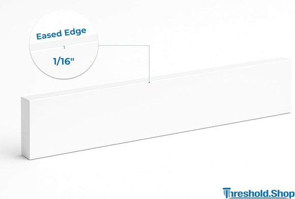 Super White Engineered Marble Eased Edge Backsplash
