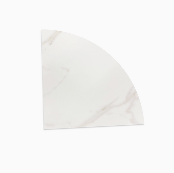 9 Inch Calacatta Gold Engineered Marble Corner Shower Shelf