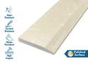 Beige Engineered Marble Threshold, Single Hollywood Bevel, description of the material strength