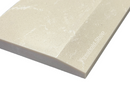 Beige Engineered Marble Threshold, Single Hollywood Bevel, White Background 