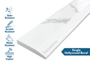 Calacatta Engineered Marble Threshold, Single Hollywood Bevel, description of the material strength