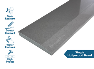 Concrete Gray Engineered Marble Threshold Single Hollywood