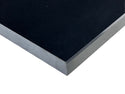 Super Black Engineered Marble Threshold, Eased Edge Design, Expanded Edge View