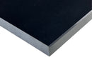 Super Black Engineered Marble Threshold, Eased Edge Design, Expanded Edge View