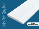 Super White Engineered Marble Threshold, Single Hollywood Bevel, description of the material strength