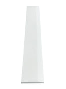 Super White Engineered Marble Threshold, Single Hollywood Bevel, White Background