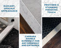White Carrara Marble Threshold, Double Bevel Design, Benefits Of Using It